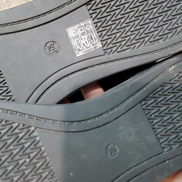 Eileen Fisher Women Powell  Back Zip Suede Platform Clogs Sandals shoes 9.5 - Picture 11 of 11